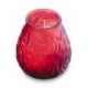 Bolsius Candles - Red Glass Lowboy Candles